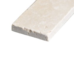 Chevron Travertin Beige Clair 1er choix Vieilli 20,3x5x1 cm - Ti'ma Stone
