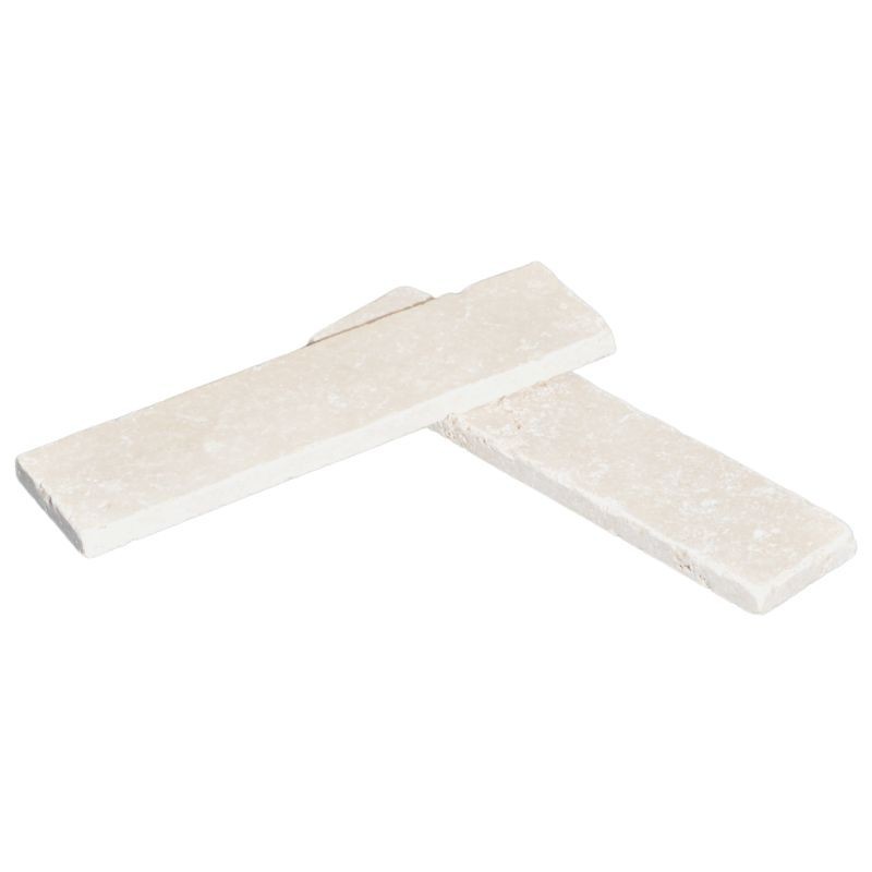 Chevron Travertin Beige Clair 1er choix Vieilli 20,3x5x1 cm - Ti'ma Stone