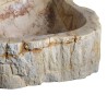 Vasque à poser en bois fossilisé et pierre naturelle - Ti'ma Stone