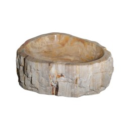 Vasque à poser en bois fossilisé et pierre naturelle - Ti'ma Stone