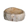 Vasque à poser en bois fossilisé et pierre naturelle - Ti'ma Stone