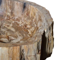 Vasque à poser en bois fossilisé et pierre naturelle - Ti'ma Stone