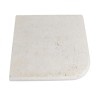 Margelle d'angle sortant Travertin Light vieilli - Ti'ma Stone