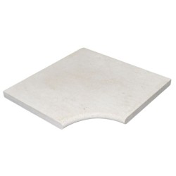 Margelle Angle Rentrant Travertin Light | Livraison Rapide