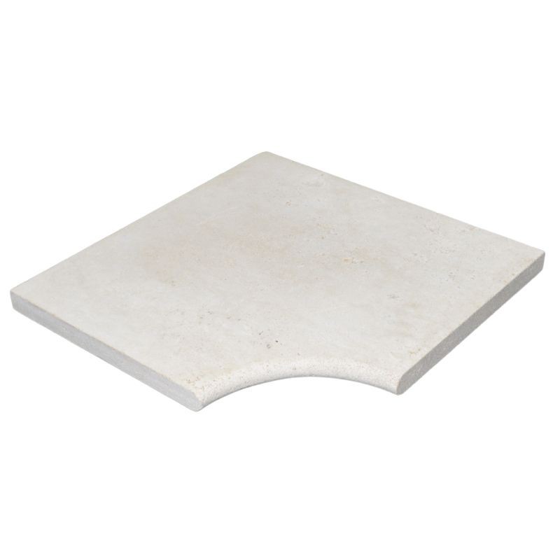 Margelle Angle Rentrant Travertin Light | Livraison Rapide