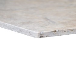 Dallage Travertin Silver finition brossée premium - Ti'ma Stone
