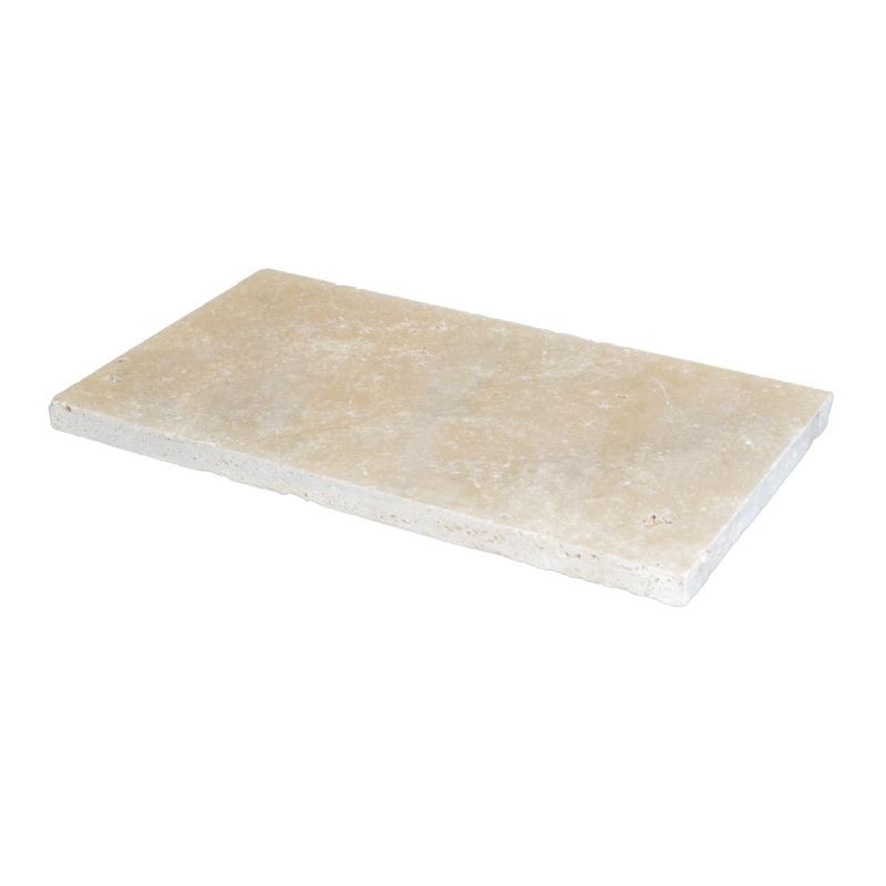 Pas japonais Rectangle Travertin Beige Clair 61x40,6x3 cm - Ti'ma Stone