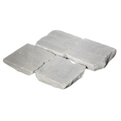 Pavé pierre naturelle Grès Kandla Gris 14x14x3-5 cm - Ti'ma Stone