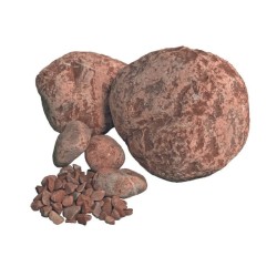 Galets décoratifs Marbre Rouge Terre de Sienne - Ti'ma Stone