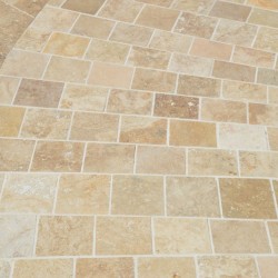 Pavé Travertin Rustic beige Vieilli 15x15x3 cm - Ti'ma Stone