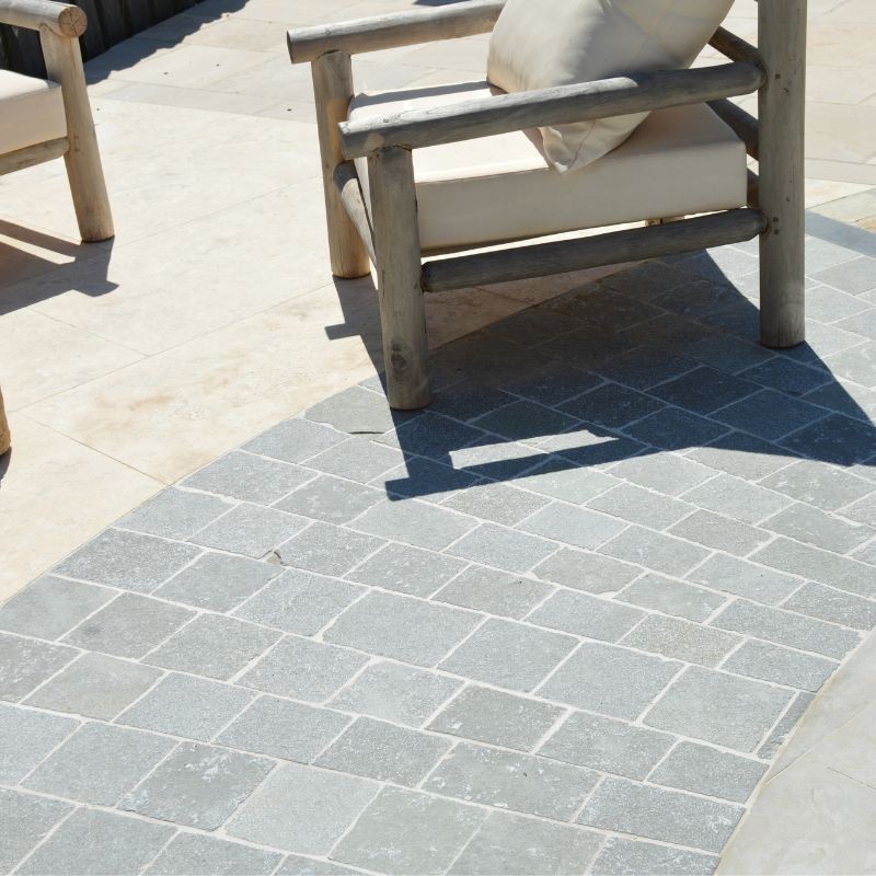 Pavé pierre naturelle Tandur Gris Longueur Libre x15x2,2 cm - Ti'ma Stone