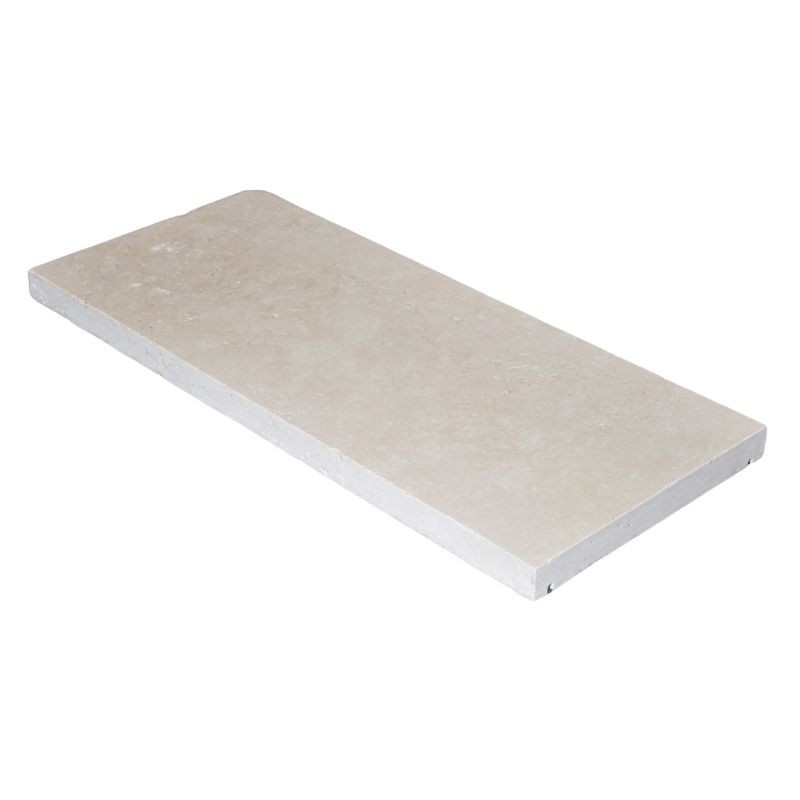 Couvertine Mur Travertin Beige Clair 1er choix 61x27x3 cm - Ti'ma Stone