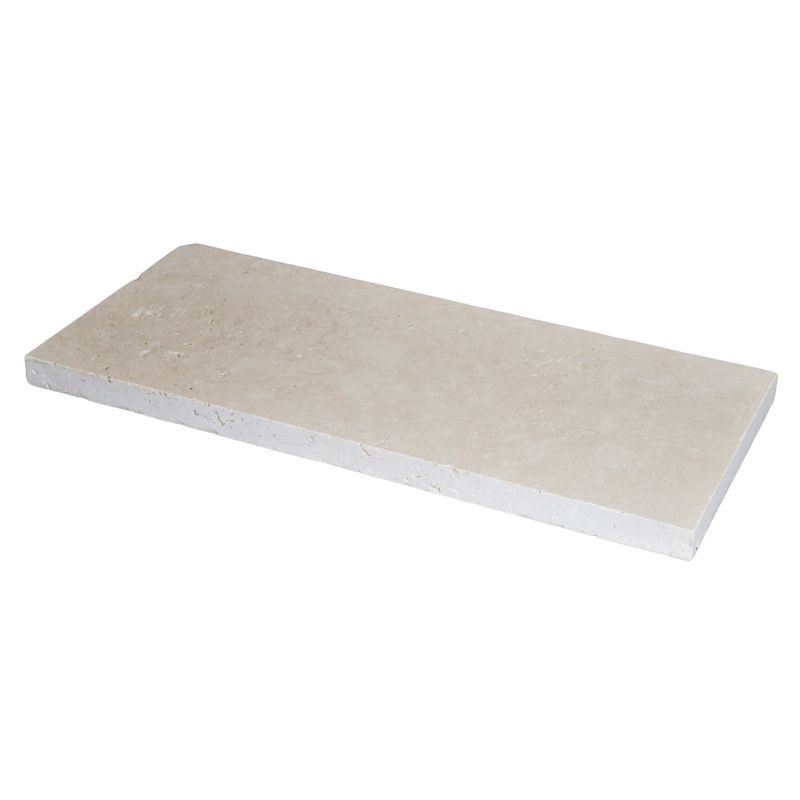Couvertine Mur Travertin Beige Clair 1er choix 61x27x3 cm - Ti'ma Stone