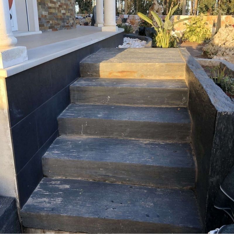 Bloc Marche pierre Ardoise Schiste 100x35x15 cm - Ti'ma Stone