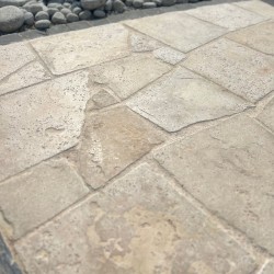 Opus Incertum Travertin Beige Vieilli ép. 3cm - Ti'ma Stone