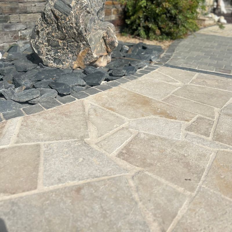 Opus Incertum Travertin Beige Vieilli ép. 3cm - Ti'ma Stone