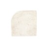 Margelle d'angle sortant Travertin Beige Clair Bord 1/2 Rond