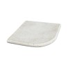 Margelle d'angle sortant Travertin Beige Clair Bord 1/2 Rond