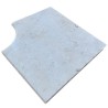 Margelle d'angle rentrant Travertin Beige Clair Bord 1/2 Rond
