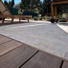 Pavé Travertin Beige Mix Vieilli 10x10x3 cm - Ti'ma Stone