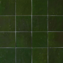 Carrelage Zellige Marocain Vert impérial N°23 10x10 cm
