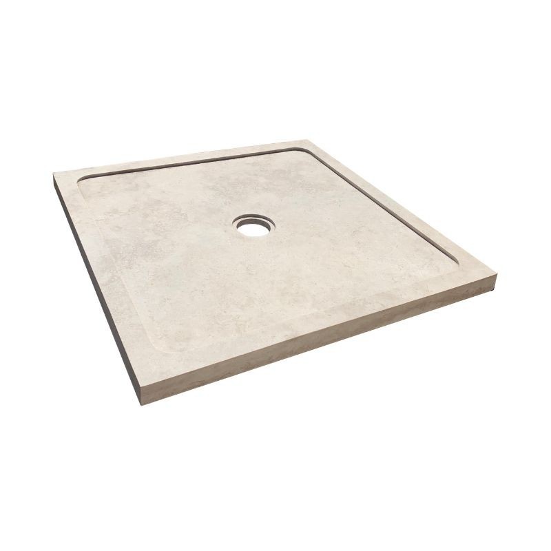 Receveur de douche en pierre Travertin Beige - SBSS - Ti'ma Stone