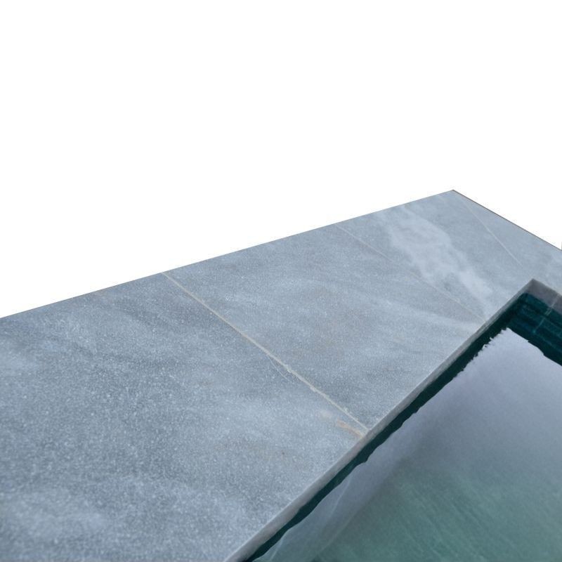 Margelle Marbre Gris Sablée Brossée 61x33x3 cm - Ti'ma Stone