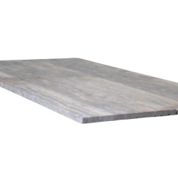 Dallage Travertin Gris 1er choix Brossé 80,4x40,6x1,2 cm - Ti'ma Stone