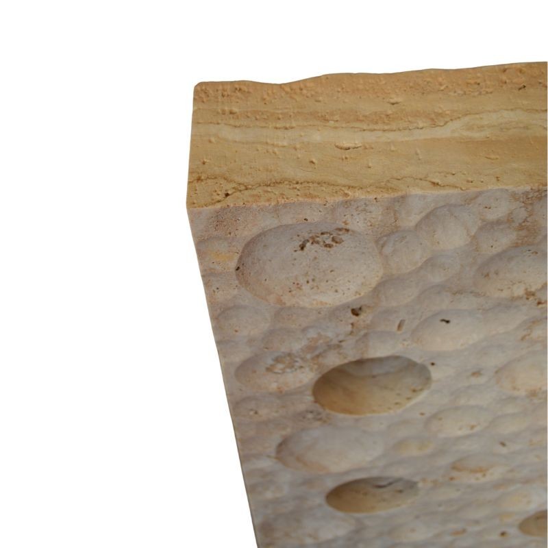 Palissade décorative Travertin beige planète - Ti'ma Stone