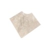 Margelle d'angle rentrant Travertin Beige 48x48x3 cm Bord 1/2 Rond