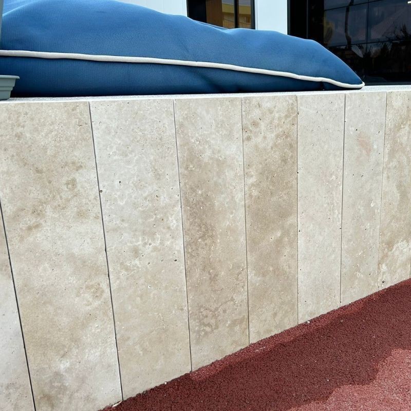 Palis en Travertin Beige Clair Vieilli - Ti'ma Stone
