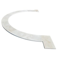 Margelles pour Bain Romain Travertin Beige Clair - Ti'ma Stone