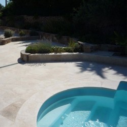 Margelles pour Bain Romain Travertin Beige Clair - Ti'ma Stone