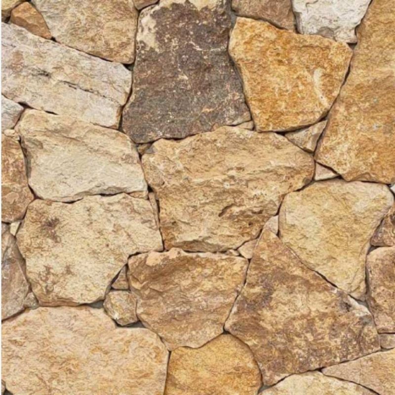 Parement Pierre Naturelle Travertin doré - Ti'ma Stone