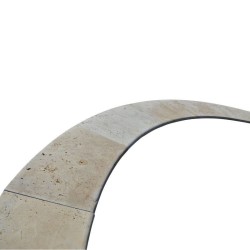 Margelles pour Bain Romain Travertin Beige classique - Ti'ma Stone
