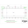 Kit Margelles de piscine Travertin Beige Clair 1er choix [4x2m]