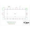 Kit Margelles de piscine Travertin Beige Clair 1er choix avec angles