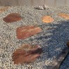 Pas Japonais en Ardoise Corten Forme Libre - Ti'ma Stone