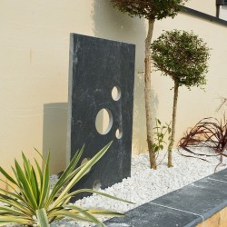 Palissade décorative en Ardoise Ebano dessus naturel - Ti'ma Stone
