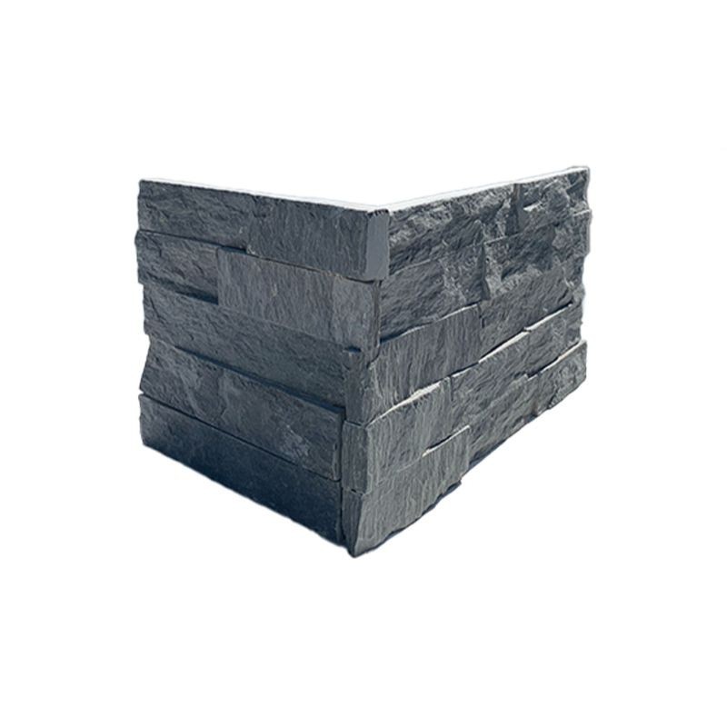 Angle Plaquette de parement Deco Panel Ardoise Noire - Ti'ma Stone