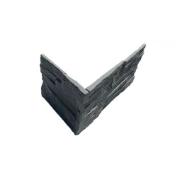 Angle Plaquette de parement Deco Panel Ardoise Noire - Ti'ma Stone