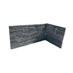 Angle Plaquette de parement Deco Panel Ardoise Noire - Ti'ma Stone