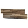 Plaquette de parement en bois Deco Panel Teck Naturel - Ti'ma Stone