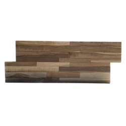 Plaquette de parement en bois Deco Panel Teck Naturel - Ti'ma Stone