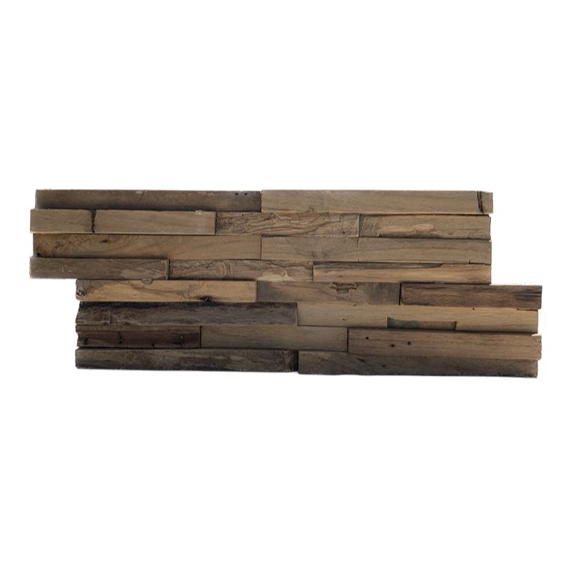 Plaquette de parement en bois Deco Panel Teck Ancien - Ti'ma Stone