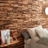 Plaquette de parement en bois Deco Panel Teck Ancien - Ti'ma Stone