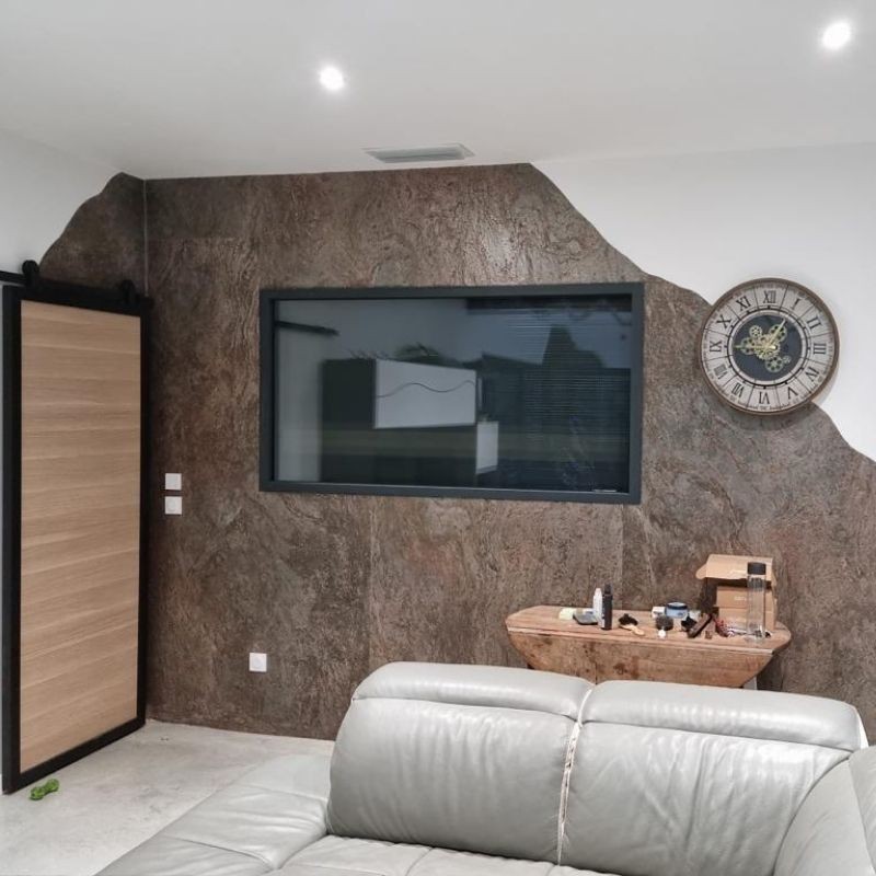 Feuille de pierre naturelle Metal Red 120x60 cm - Ti'ma Stone