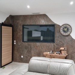 Feuille de pierre naturelle Metal Red 240x120 cm - Ti'ma Stone