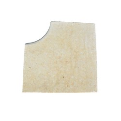 Margelle d'angle rentrant pierre d'Egypte Beige Vieillie - Ti'ma Stone