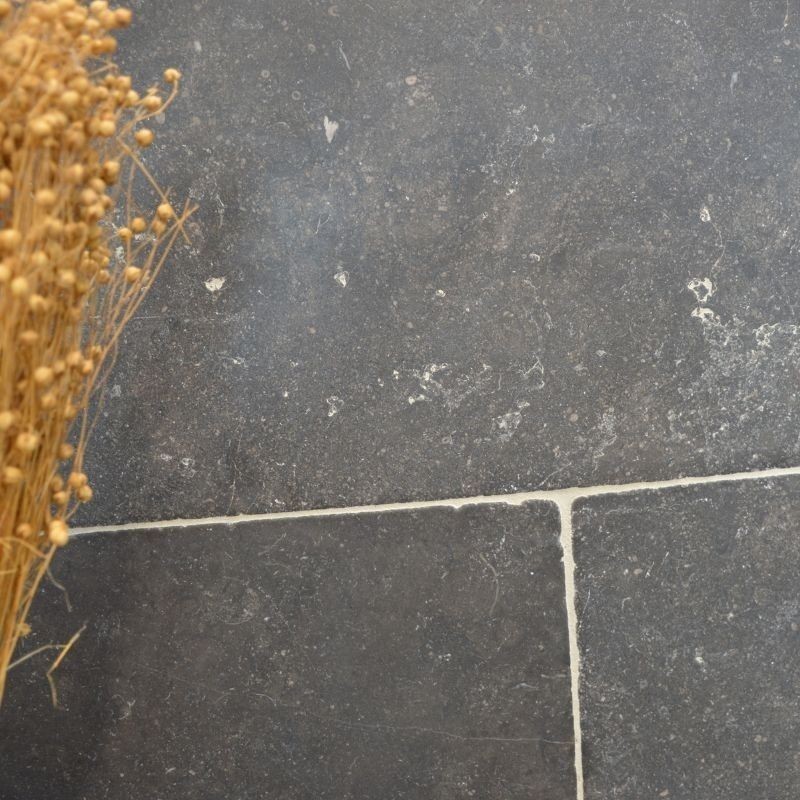 Dallage Pierre Bleue Belge Long. Librex40,6-50x1,8 cm vieilli - Ti'ma Stone